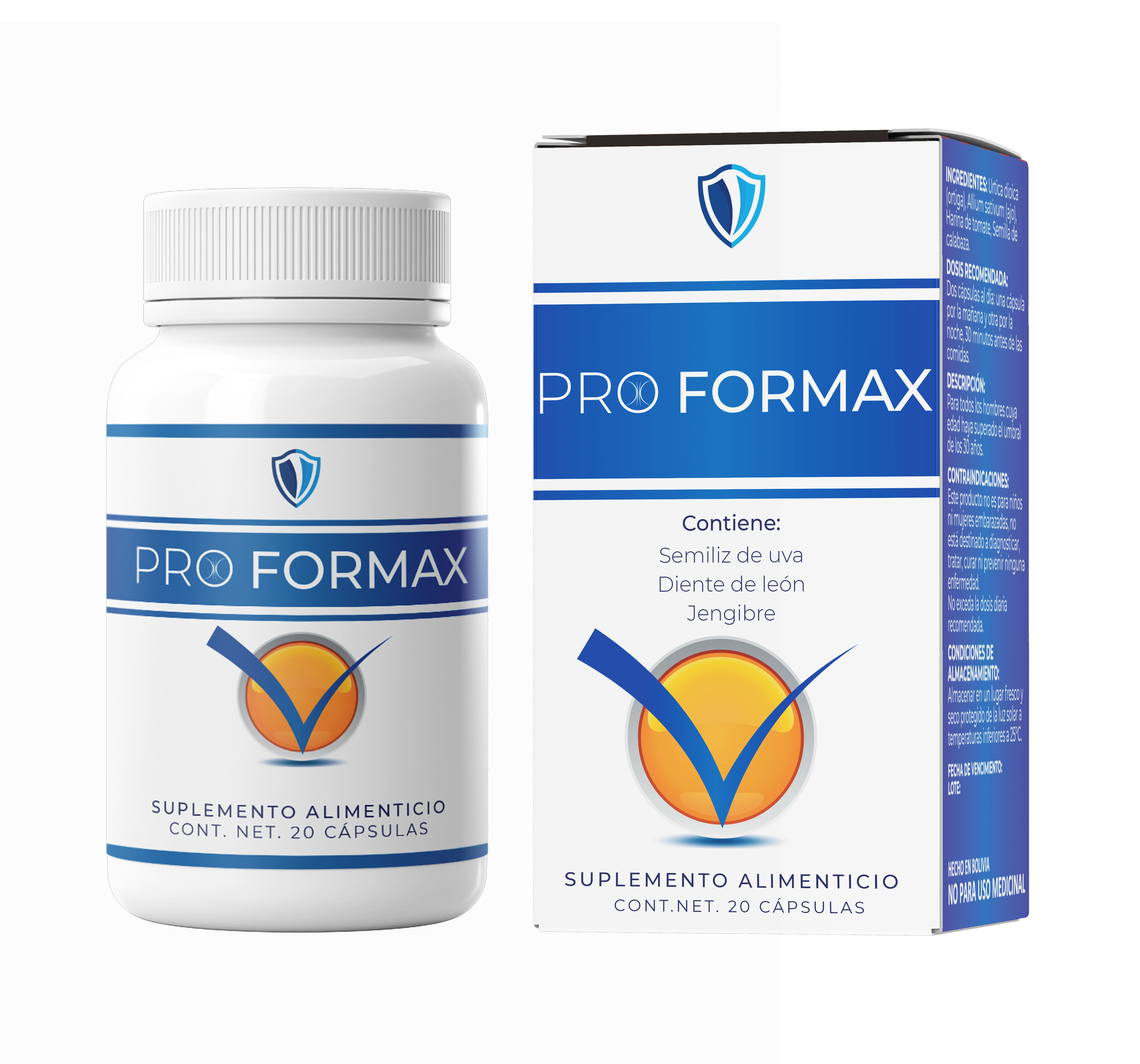 Proformax, suplemento alimenticio de 20 cápsulas